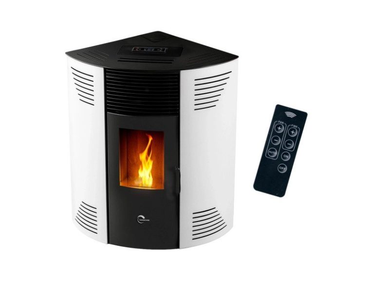 Sannover Eck-Pelletofen Iseos 12,2 kW Weiß