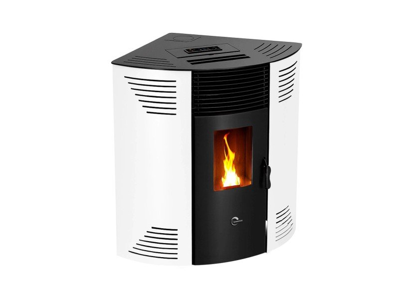 Sannover Eck-Pelletofen Iseos 12,2 kW Weiß