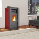 Sannover Pelletofen Anita 10 kW Bordeaux