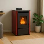 Sannover Pelletofen Anita 7,6 kW Bordeaux