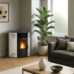 Sannover Eck-Pelletofen Iseos 12,2 kW Weiß