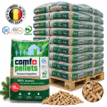 Comfo Holzpellets – 65 × 15 kg Palette (975 kg) – 100 % Nadelholz, ENplus A1 & DINplus & PEFC