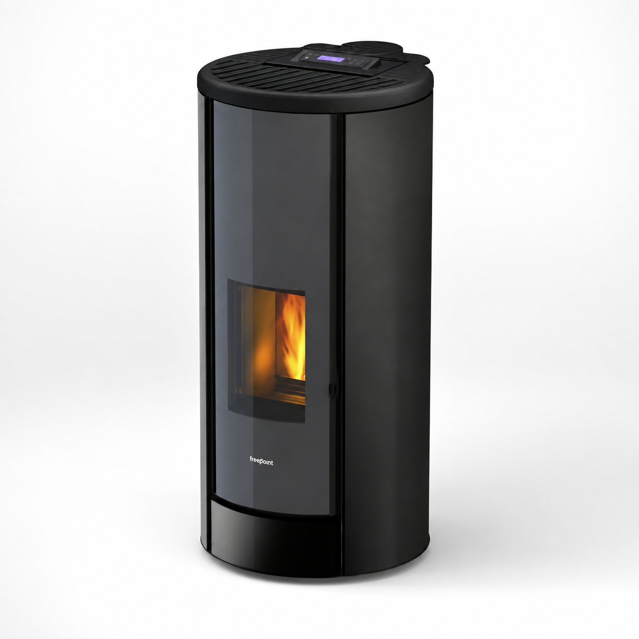 Freepoint Pelletofen Breeze Stahl Schwarz 9,1 kW mit Automatik