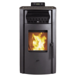 SCHENGER Pelletofen HP51 Schwarz 8,8 kW A+ Vollautomatisch WIFI+ECO+TIMER