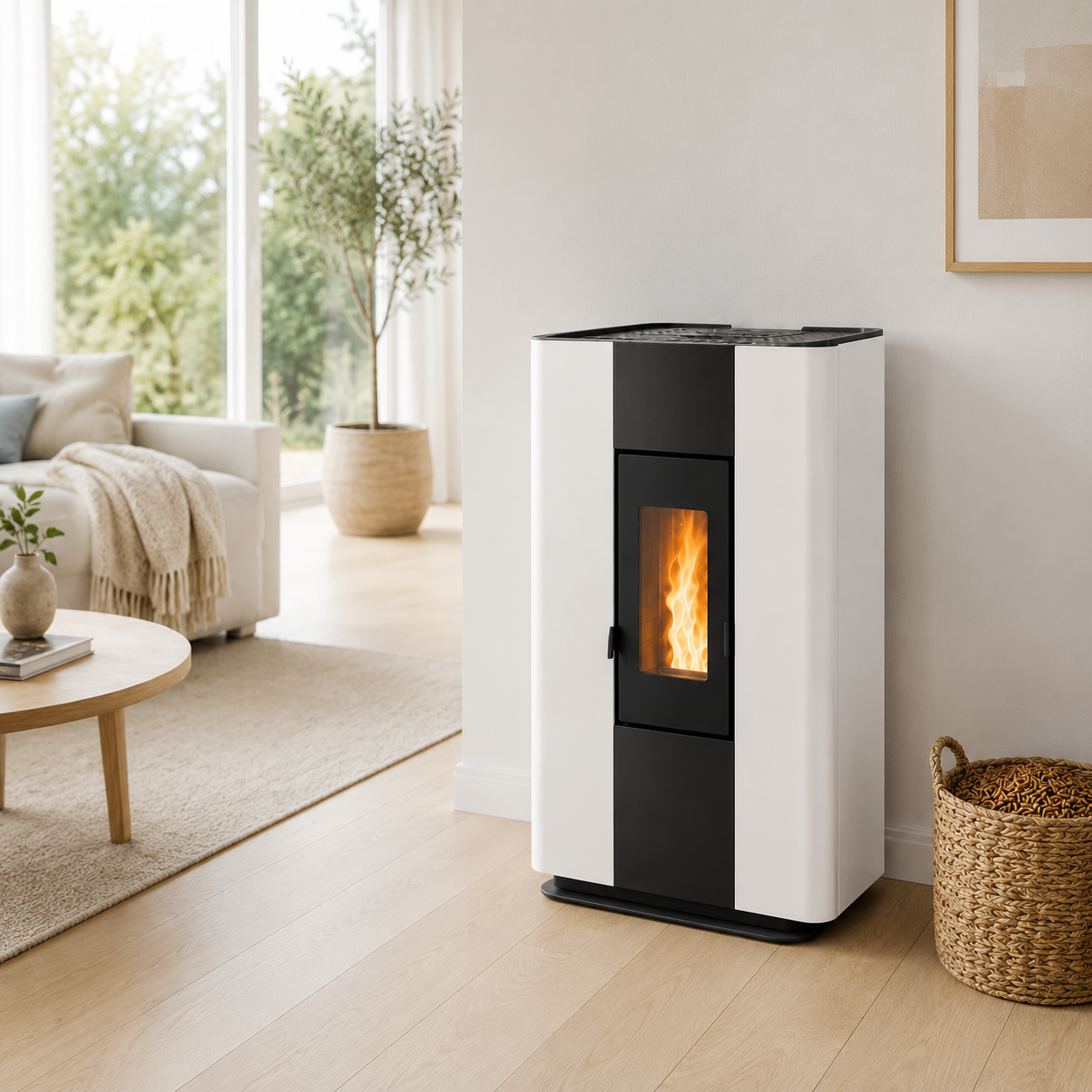 Freepoint Pelletofen Roxy Stahl Anthrazit 7 kW