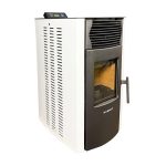 SCHENGER Pelletofen HP51 Weiß 8,8kW A+ Vollautomatisch WIFI+ECO+TIMER