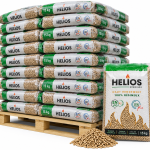 Helios Holzpellets – 65 × 15 kg Palette – 100 % Nadelholz, ENplus A1 & DINplus