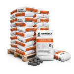 Heizfuxx BBQ-Buchenholzbriketts 18kg x 36 Gebinde 648kg Palette