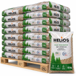 Helios Holzpellets – 65 × 15 kg Palette – 100 % Nadelholz, ENplus A1 & DINplus
