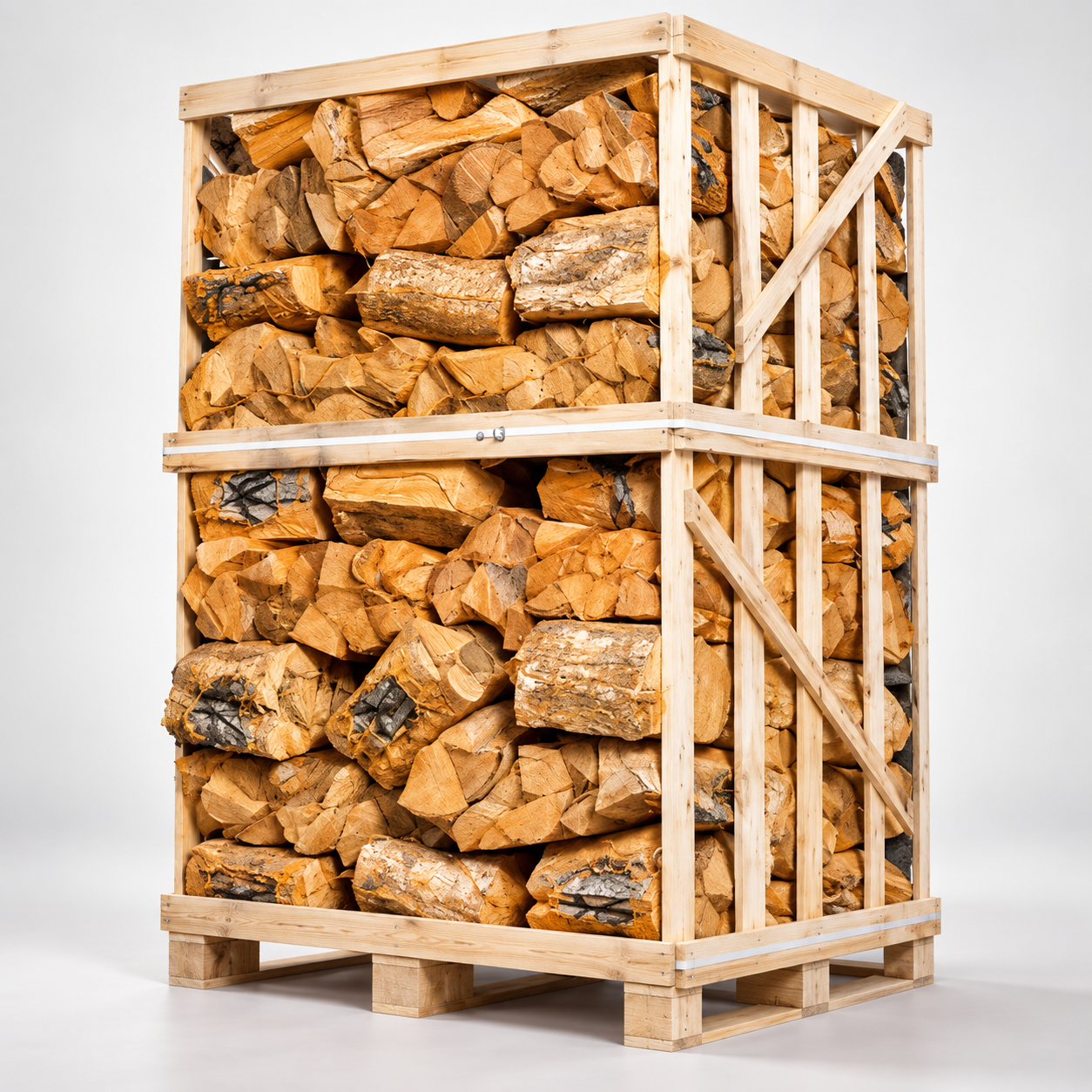 Birken-Kaminholz 25 cm – 80 Säcke – Restfeuchte ≤ 20 % – hohe Heizleistung