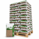 DIN Pellets Holzpellets – 65 × 15 kg Palette – 100 % Nadelholz, DINplus