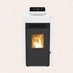 SCHENGER Pelletofen HLP3402 Weiß A++ 5,5kW Vollautomatisch+WIFI+Eco Modus