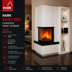 Hark Easy 500 Kaminofen Granit Schwarz 8 kW mit Automatik