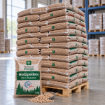 Natural Energie Holzpellets – 70 × 15 kg Palette – 100 % Nadelholz, DINplus