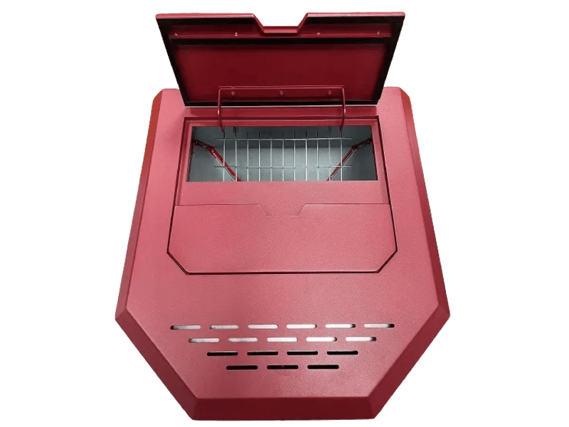 SCHENGER Pelletofen HLP3602 Rot 9,3kW A++ Vollautomatisch WIFI+ECO+TIMER