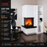Hark Easy 500 Kaminofen Granit Schwarz 8 kW mit Automatik