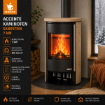Panadero Oval 1 Kaminofen Stahl Schwarz 8,7 kW