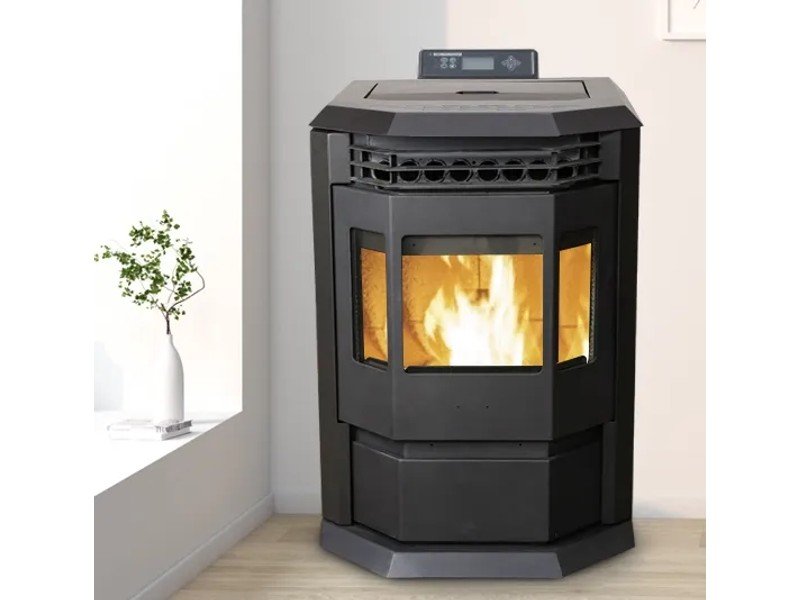 SCHENGER Pelletofen HLP3602 Schwarz 9,3kW A++ Vollautomatisch WIFI+ECO+TIMER