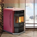 SCHENGER Pelletofen HLP3602 Rot 9,3kW A++ Vollautomatisch WIFI+ECO+TIMER