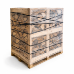 Kaminholz 25 cm Gestapelt und Trocken 160 cm x 125 cm x 125 cm