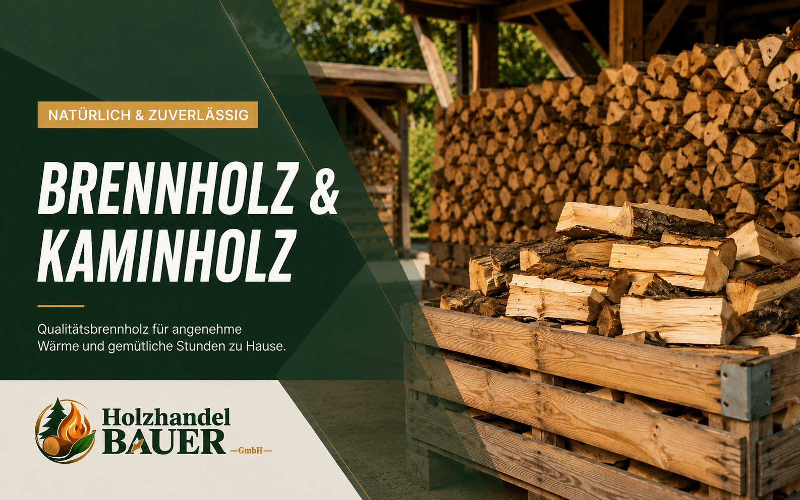 Brennholz und Kaminholz bei Holzhandel Bauer GmbH