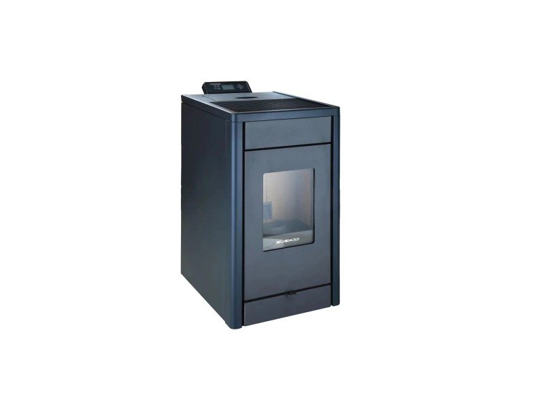 SCHENGER Pelletofen HP07 Schwarz 8 kW A++ Vollautomatisch WIFI+ECO+TIMER