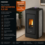Freepoint Pelletofen Pret Naturstein 8,6 kW mit Automatik