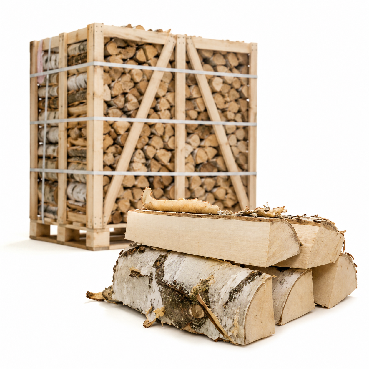 Heizfuxx Brennholz Birke 1 Rm 500kg