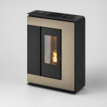 Freepoint Pelletofen Arco Stahl Bronze 7 kW mit Automatik