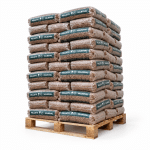 Valboval Holzpellets – 65 × 15 kg Palette (975 kg) – 100 % Nadelholz, DINplus