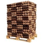 Woodstock Pressholzbriketts – Palette mit 8 × 84 Briketts – hohe Heizleistung