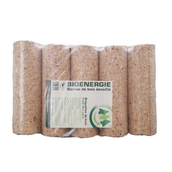 BIOENERGIE Holzbriketts – Palette 5 × 96 Briketts – hohe Heizleistung