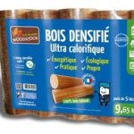 Woodstock Holzbriketts – 2 Paletten – je 104 Pakete mit 5 Briketts – gebrauchsfertig