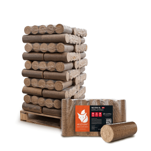 Heizfuxx Nestro XL Red Holzbriketts Hartholz 10kg x 30 Gebinde 300kg Palette