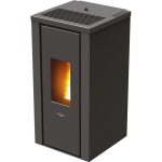 PEGASO Pelletofen Vera Stahl Anthrazit 7 kW mit Automatik