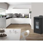 Rowi Pelletofen Stahl Schwarz 5,9 kW