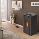 PEGASO Pelletofen Vera Stahl Anthrazit 7 kW mit Automatik