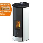 Freepoint Pelletofen Breeze Stahl Weiß 9,1 kW mit Automatik