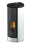 Freepoint Pelletofen Breeze Stahl Weiß 9,1 kW mit Automatik