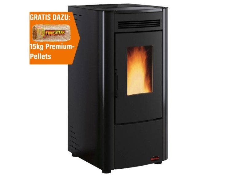 Firefix Pelletofen Ketty Stahl Schwarz 6,3 kW