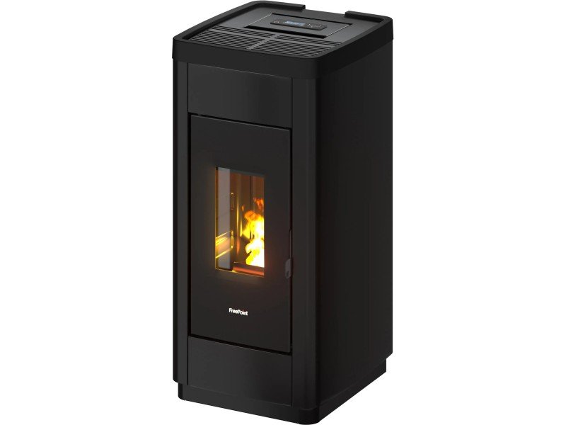 Freepoint Pelletofen LIFE Stahl Schwarz 8,5 kW