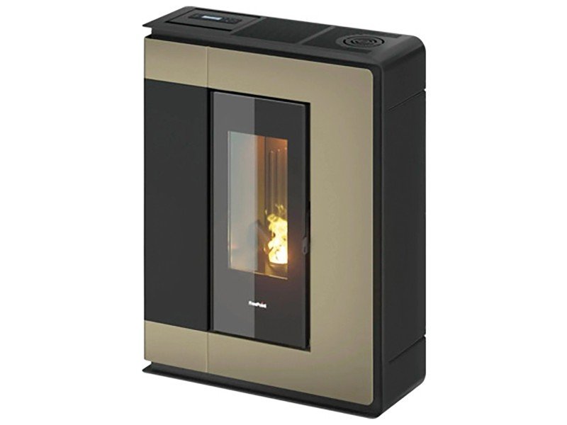 Freepoint Pelletofen Arco Stahl Bronze 7 kW mit Automatik