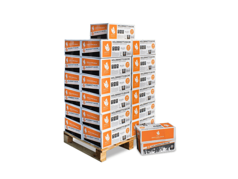 Heizfuxx Nestro M Holzbriketts Hartholz im Karton 12kg x 2 Karton 24kg