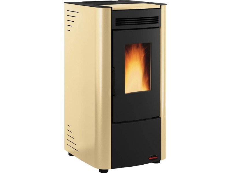Firefix Pelletofen Ketty Stahl Schwarz-Beige 6,3 kW