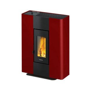 Freepoint Pelletofen Atri Metall Bordeaux 4,9 kW