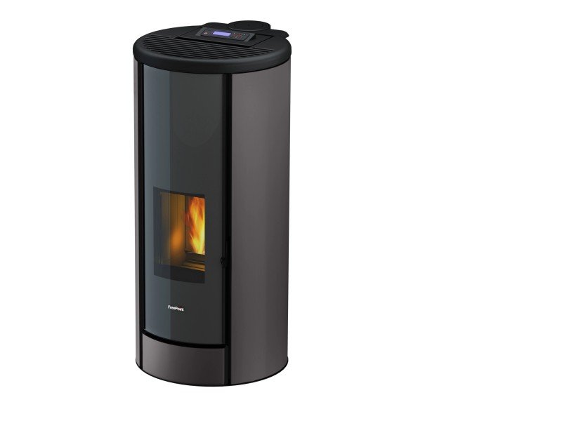 Freepoint Pelletofen Breeze Stahl Titan 9,1 kW mit Automatik