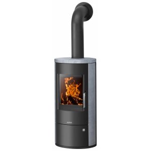 Justus Dauerbrand Kaminofen Austin 5 Speckstein-Verkleidung Schwarz 5 kW