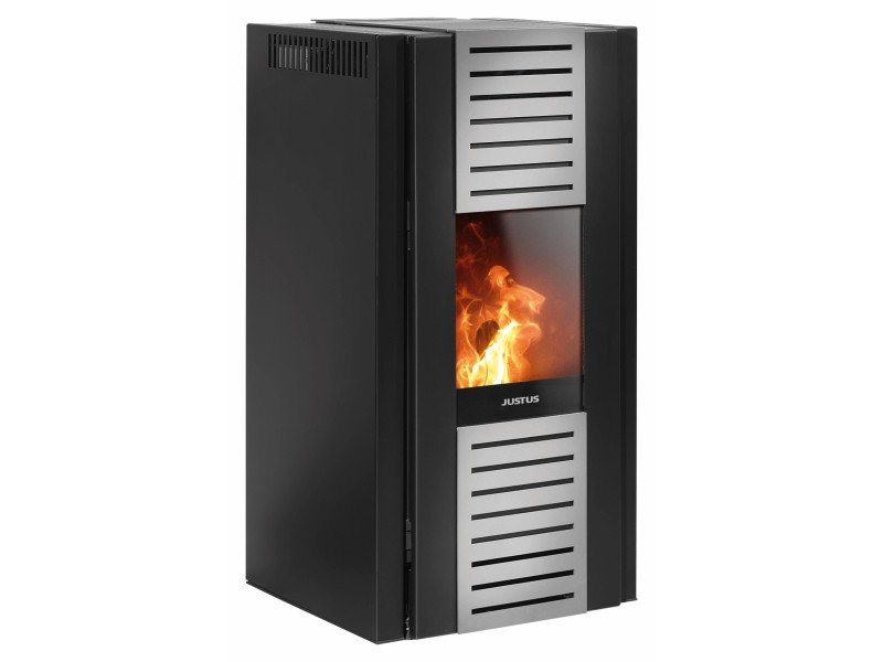 Justus Pelletofen Sirkos 2.0 Stahl Schwarz 6 kW mit Automatik
