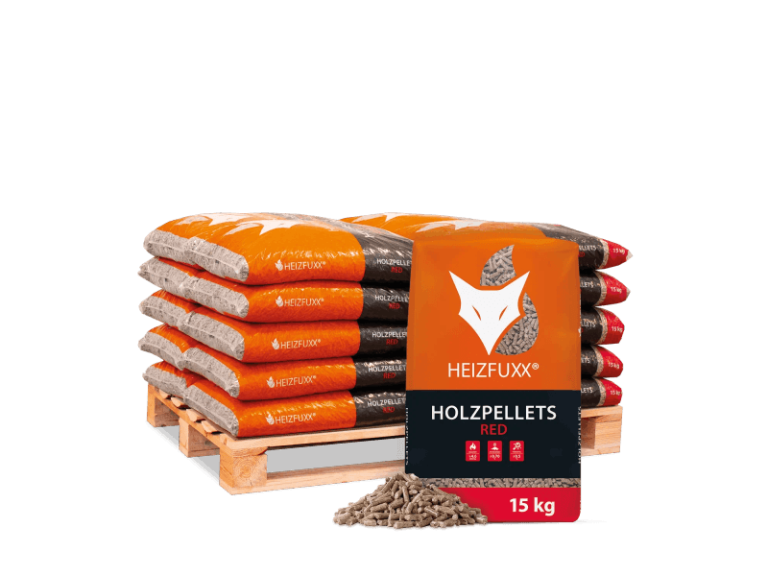 Heizfuxx Red ENplus A1 Holzpellets Hartholz 15kg x 20 Sack 300kg Palette