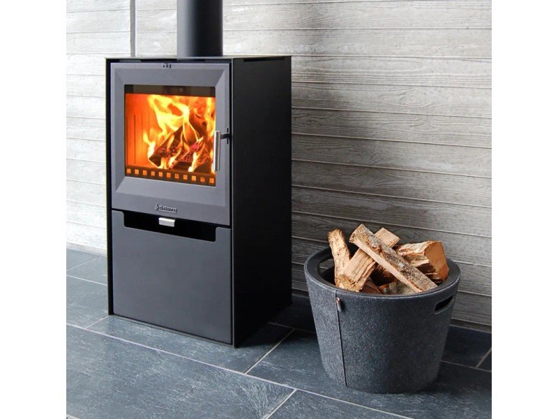 Aduro 14 Kaminofen Stahl Schwarz 6,5 kW mit Automatik